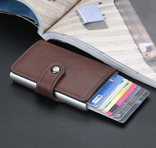 Leather Men Wallet & Pop Up Card Holder