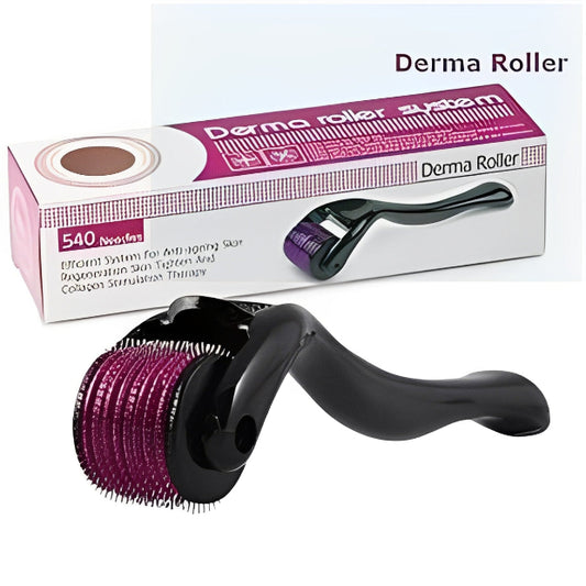 Derma Roller with Titanium Needles (0.5mm) for Face & Hair Growth